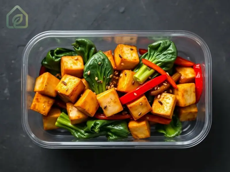 Tofu Oriental com Legumes